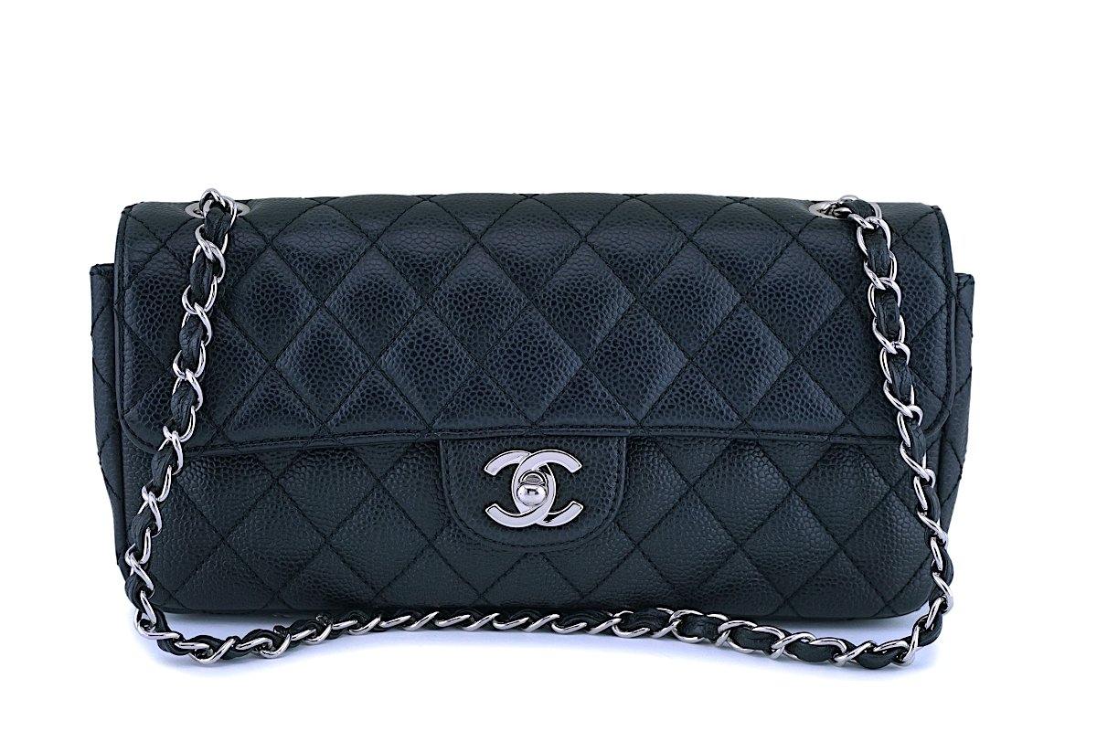 Chanel East West Flap Bag in Black Caviar and GHW – Brands Lover