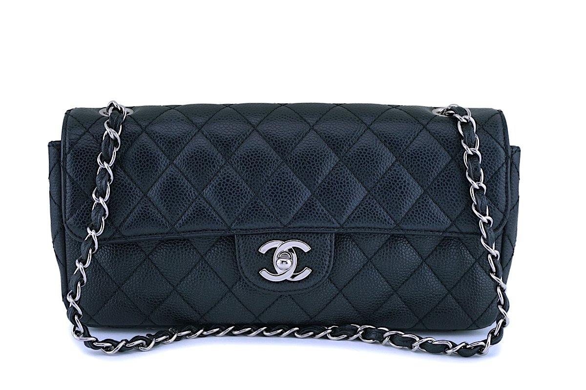 Chanel Black Perforated Leather Pulley Camera Case Shoulder Bag