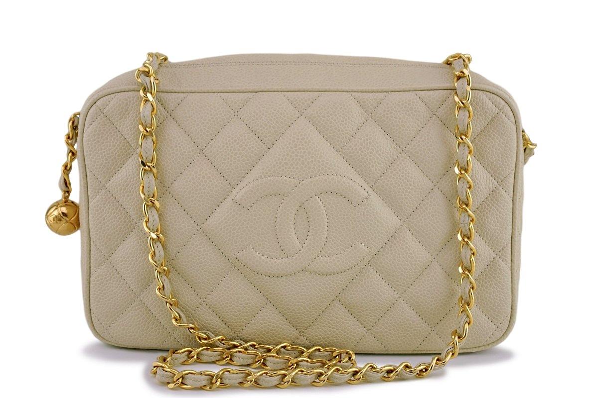 Chanel Classic Flap Vintage with Gold Hardware Red Caviar Leather