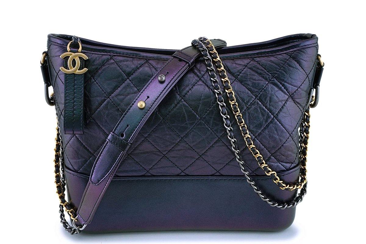 CHANEL, Bags, Small Chanel Gabrielle In Iridescent Blue