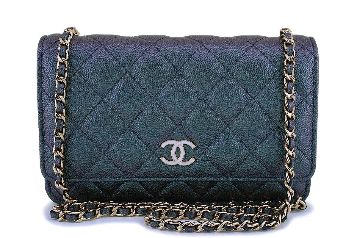 Chanel Zip Coin Purse Iridescent - Designer WishBags