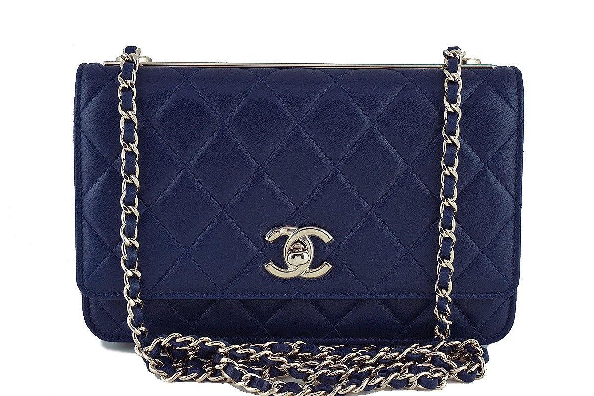 Brand New Chanel WOC Blue, Gold, Pink. Wallet On Chain ⚠️, Luxury, Bags &  Wallets on Carousell
