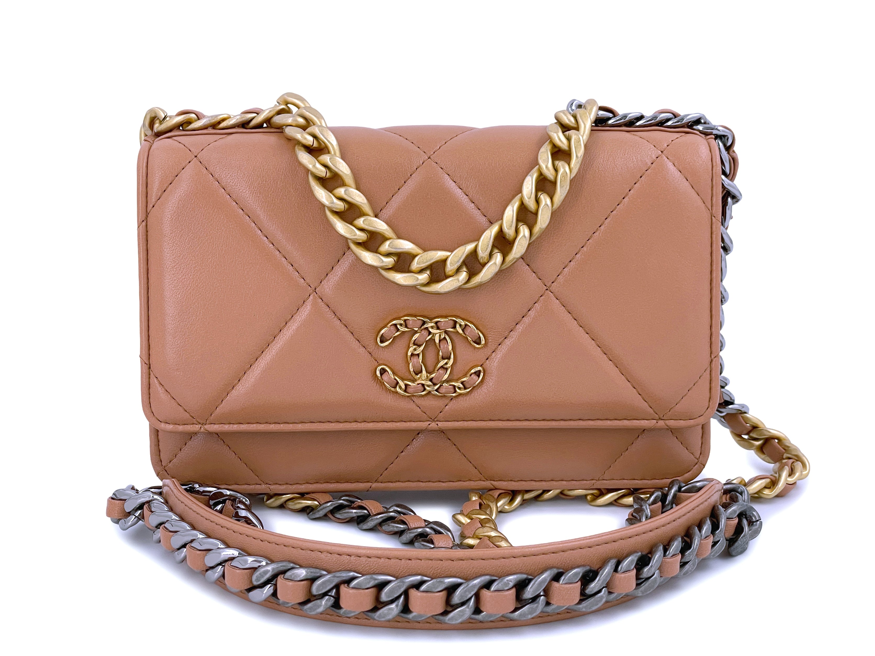 CHANEL, Bags, Chanel Lambskin Quilted Mini Square Flap