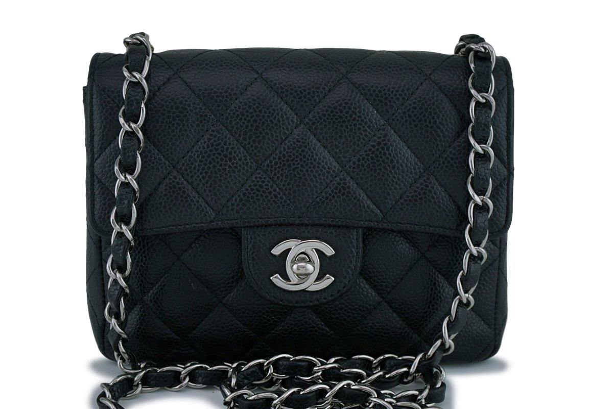 Chanel Mini Pouch Caviar Black SHW