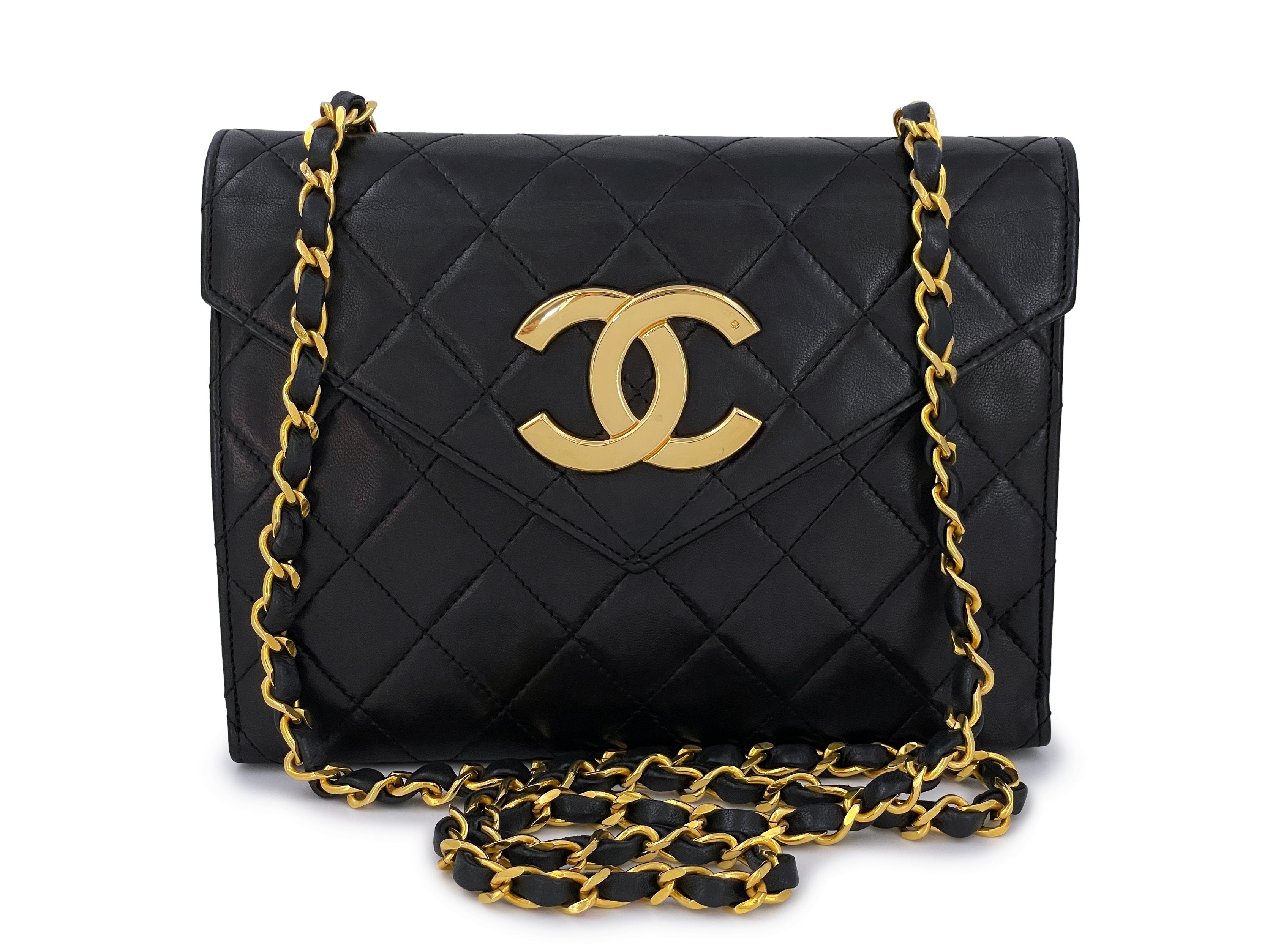 Chanel Lambskin Retro Chain Accordion Flap Bag (SHF-23788)