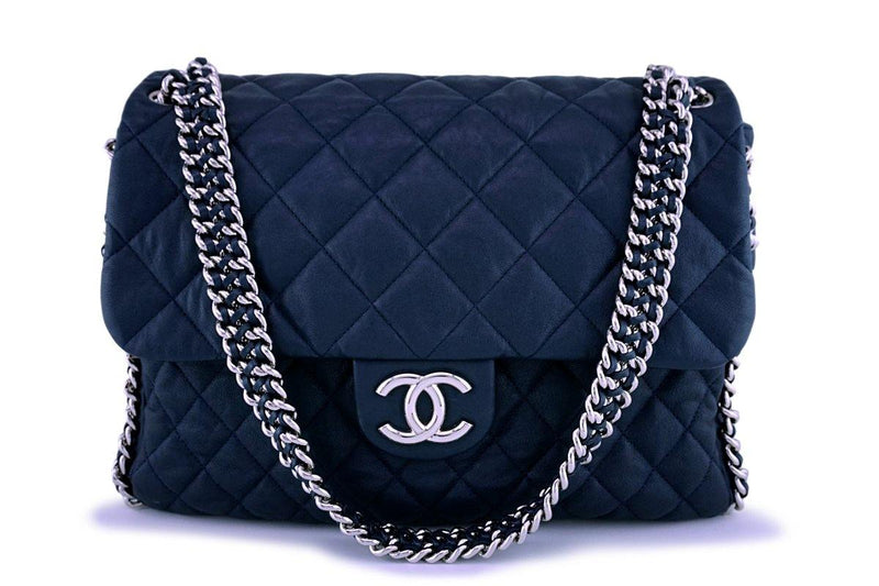 Chanel Red Quilted Leather Maxi Chain Around Flap Bag Chanel  TLC
