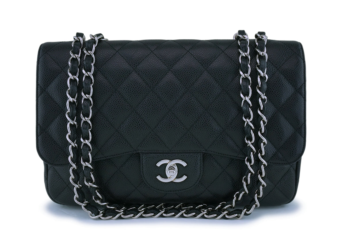 Chanel 11P Red Caviar Jumbo Classic Double Flap Bag SHW – Boutique Patina