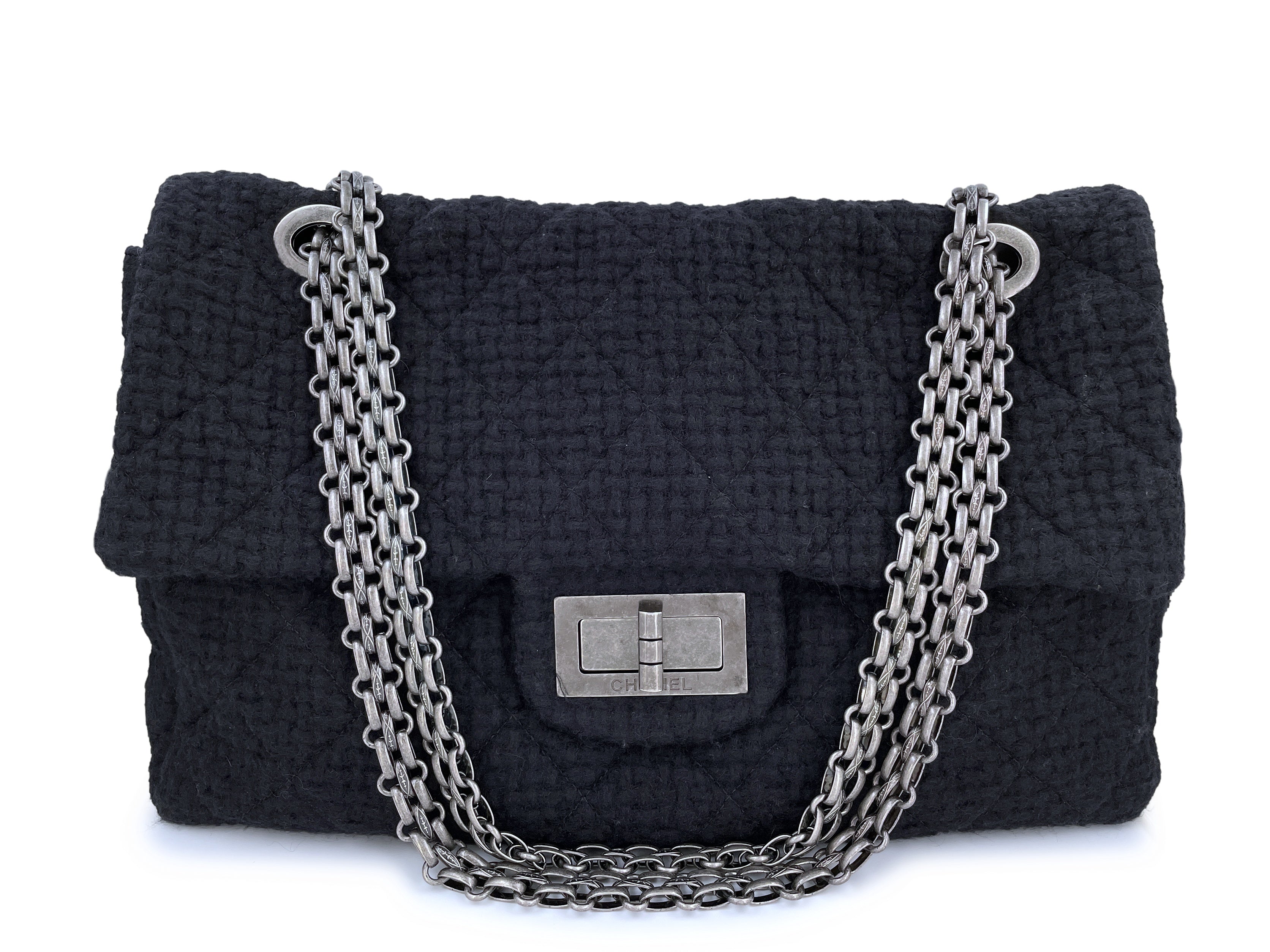 Rare CHANEL bag review rectangular mini in tweed and leather Lagerfeld's  last metiers d'art show 