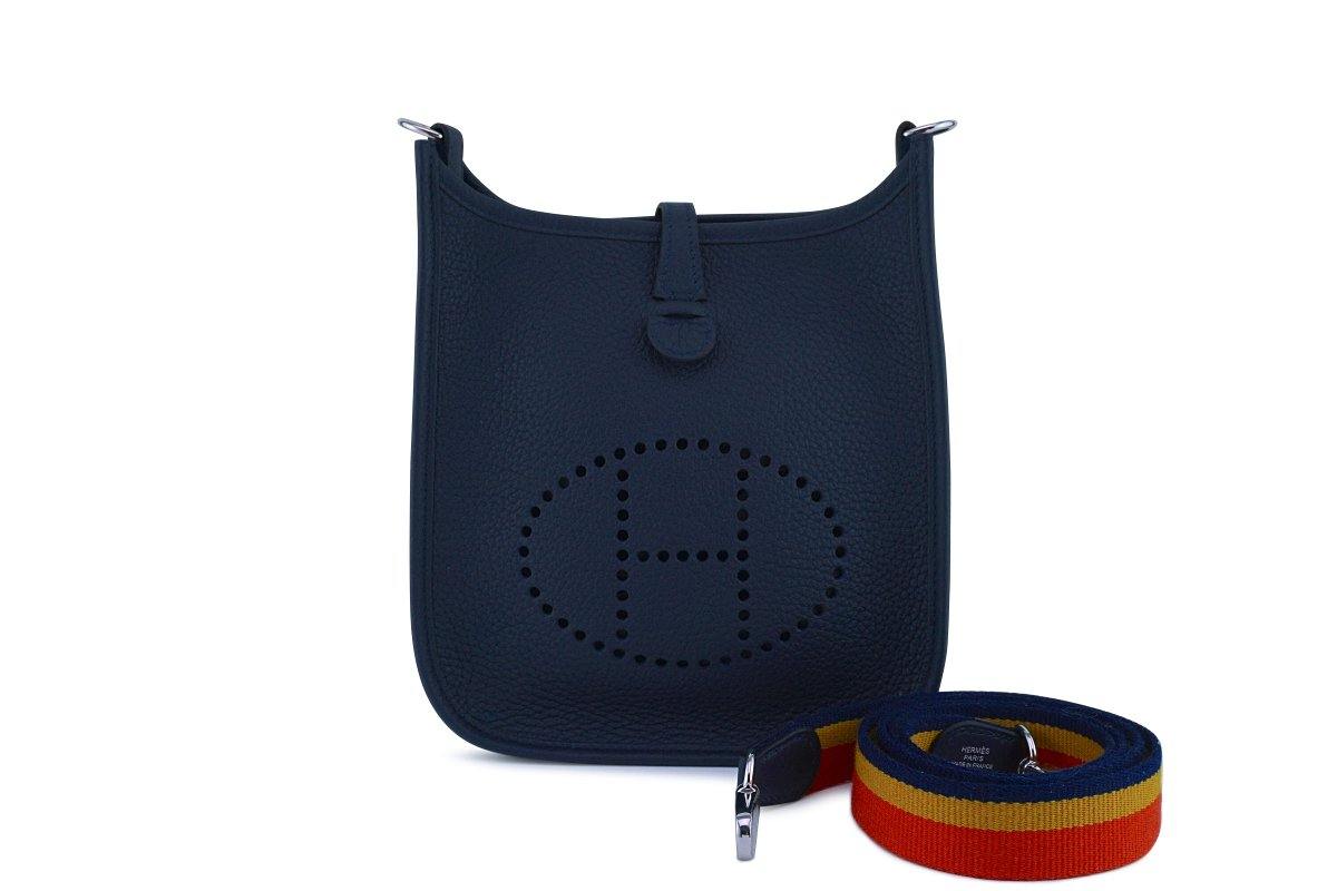 Hermes Evelyne 16 TPM Mini Bleu Nuit/Bleu Indigo - Y Stamp - THE PURSE  AFFAIR