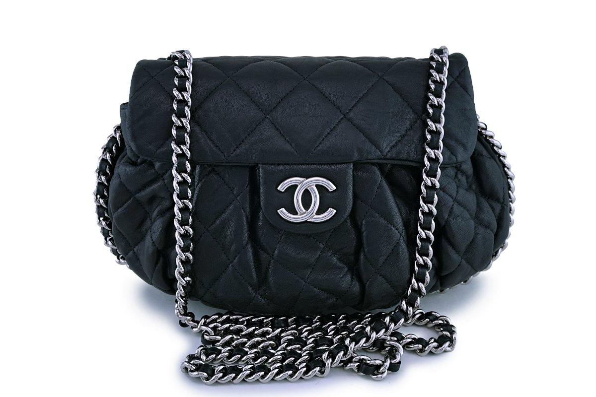 Chanel Black Quilted Chain Around Hobo Bag GHW – Boutique Patina