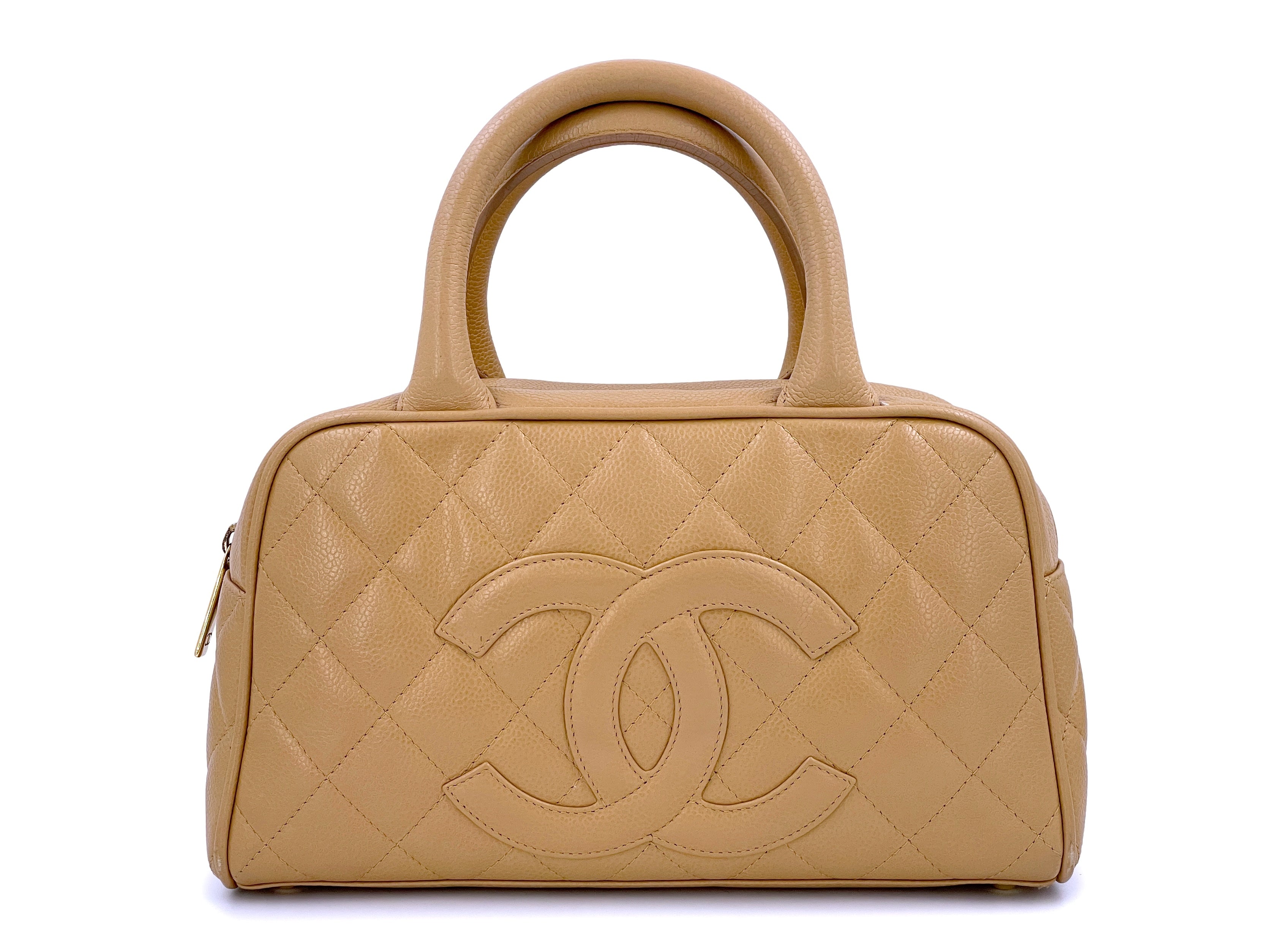 Chanel Quilted Caviar Bowler Mini