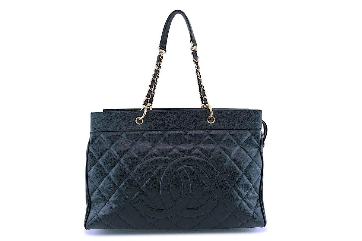 CHANEL Caviar Timeless CC Duffel Bag Black 1271433