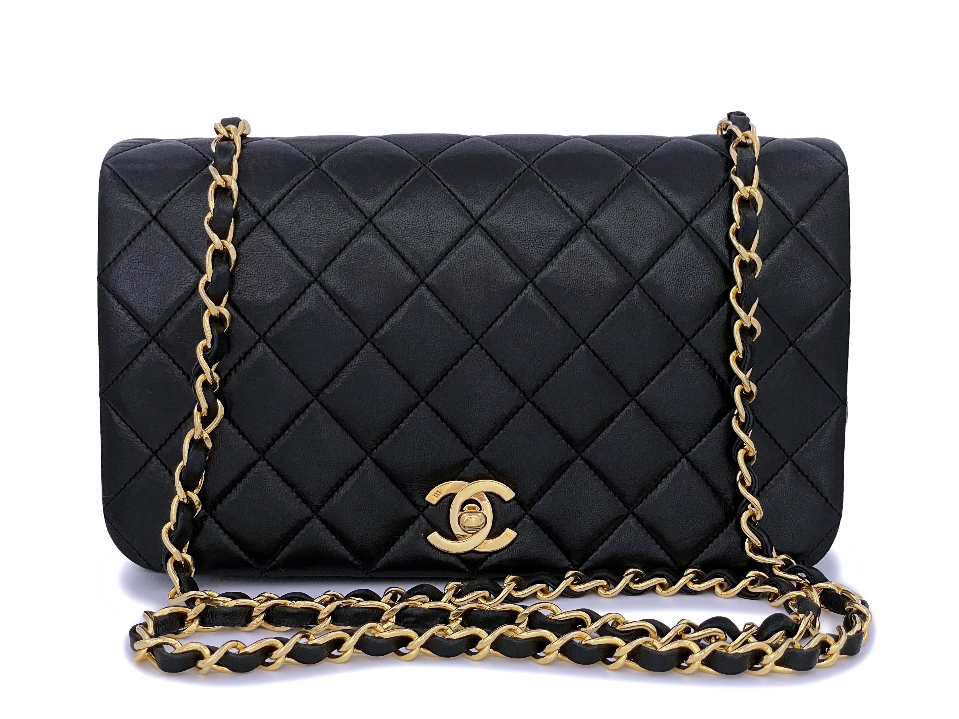 Chanel Vintage Black Lambskin Curved Flap Bag 24k GHW – Boutique Patina