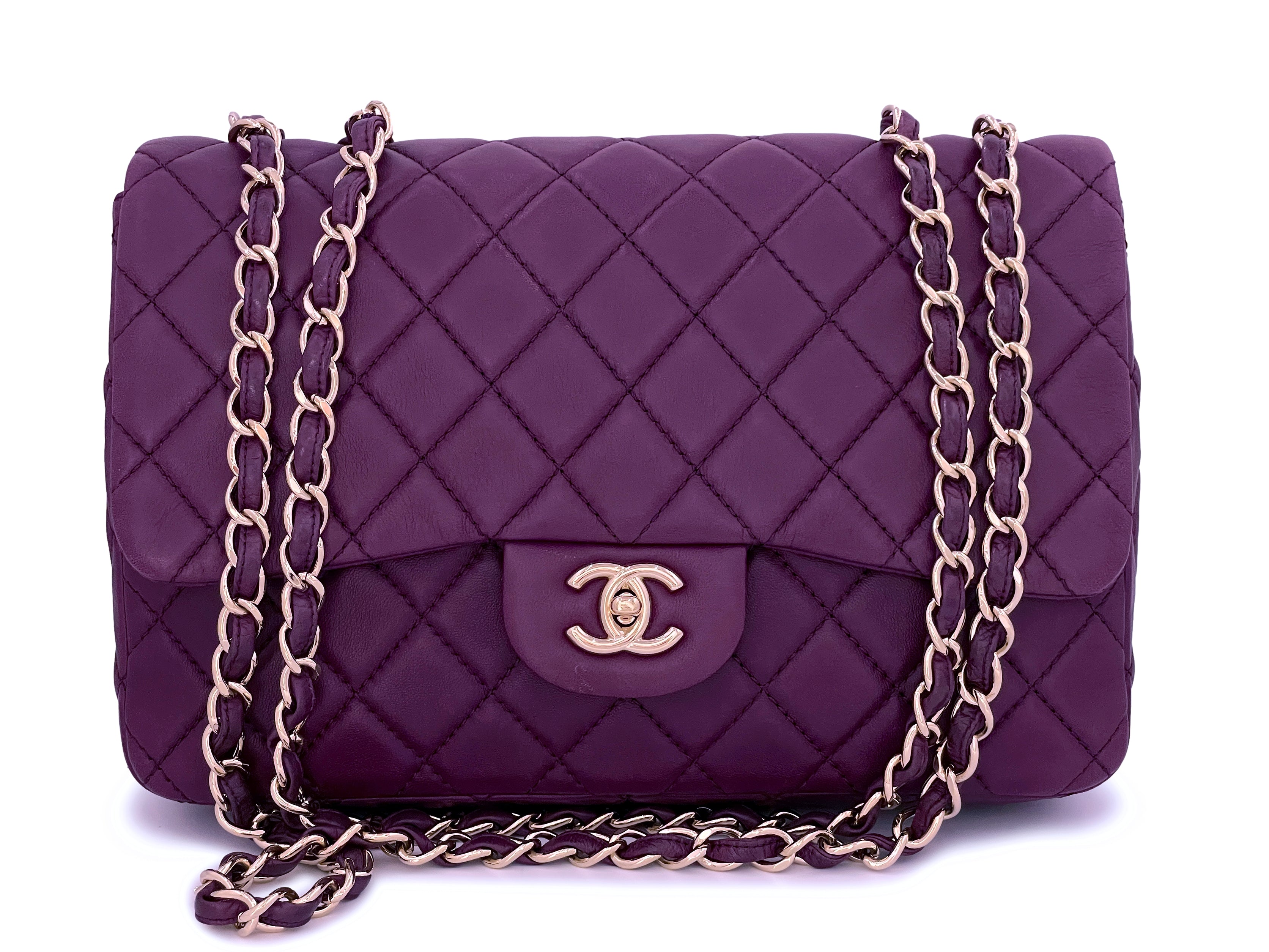 Chanel Pre-owned 1995-1996 Tweed Two-in-One Handbag Set - Purple