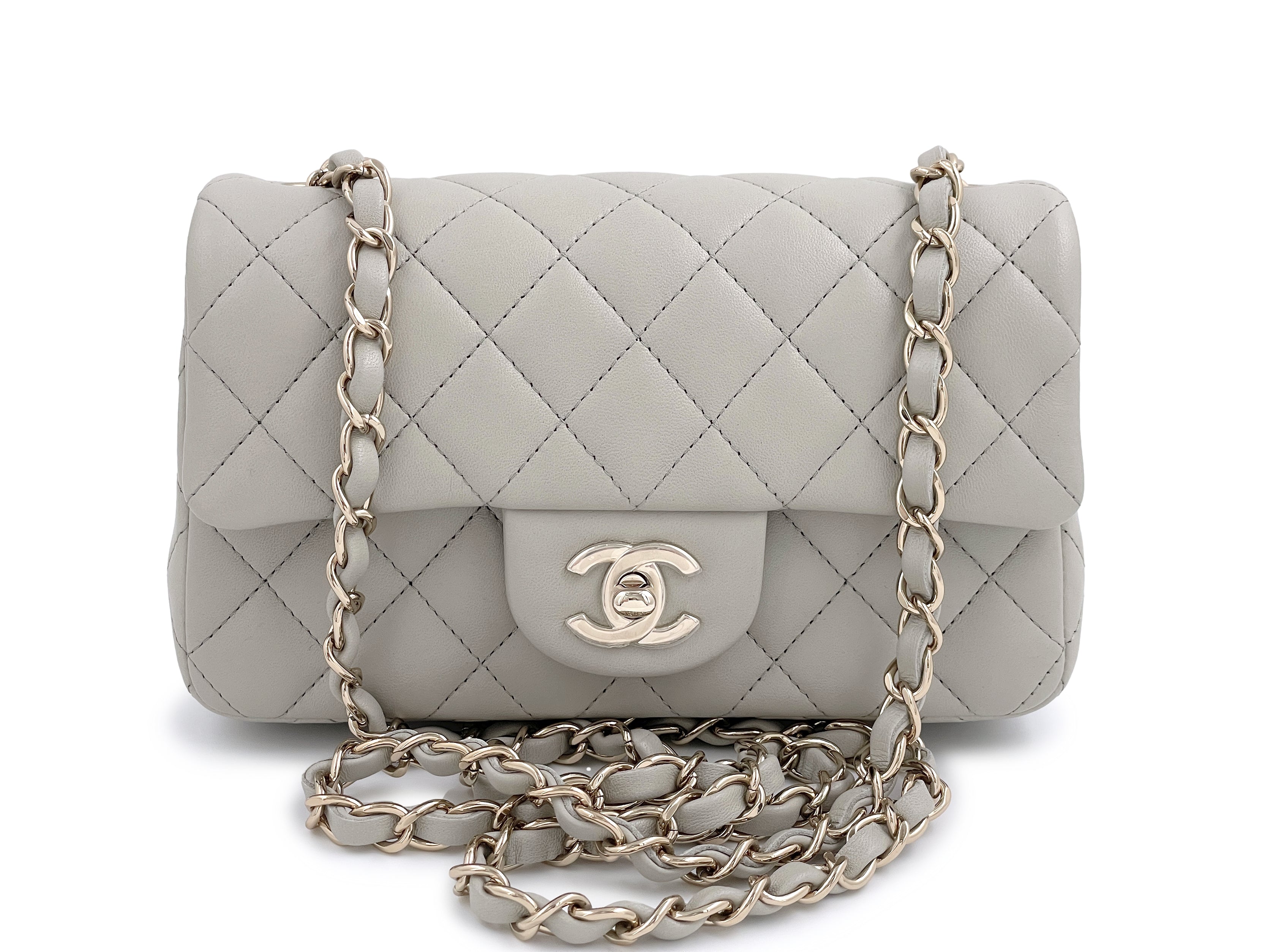 Chanel Mini Flap Bag Grey - Kaialux