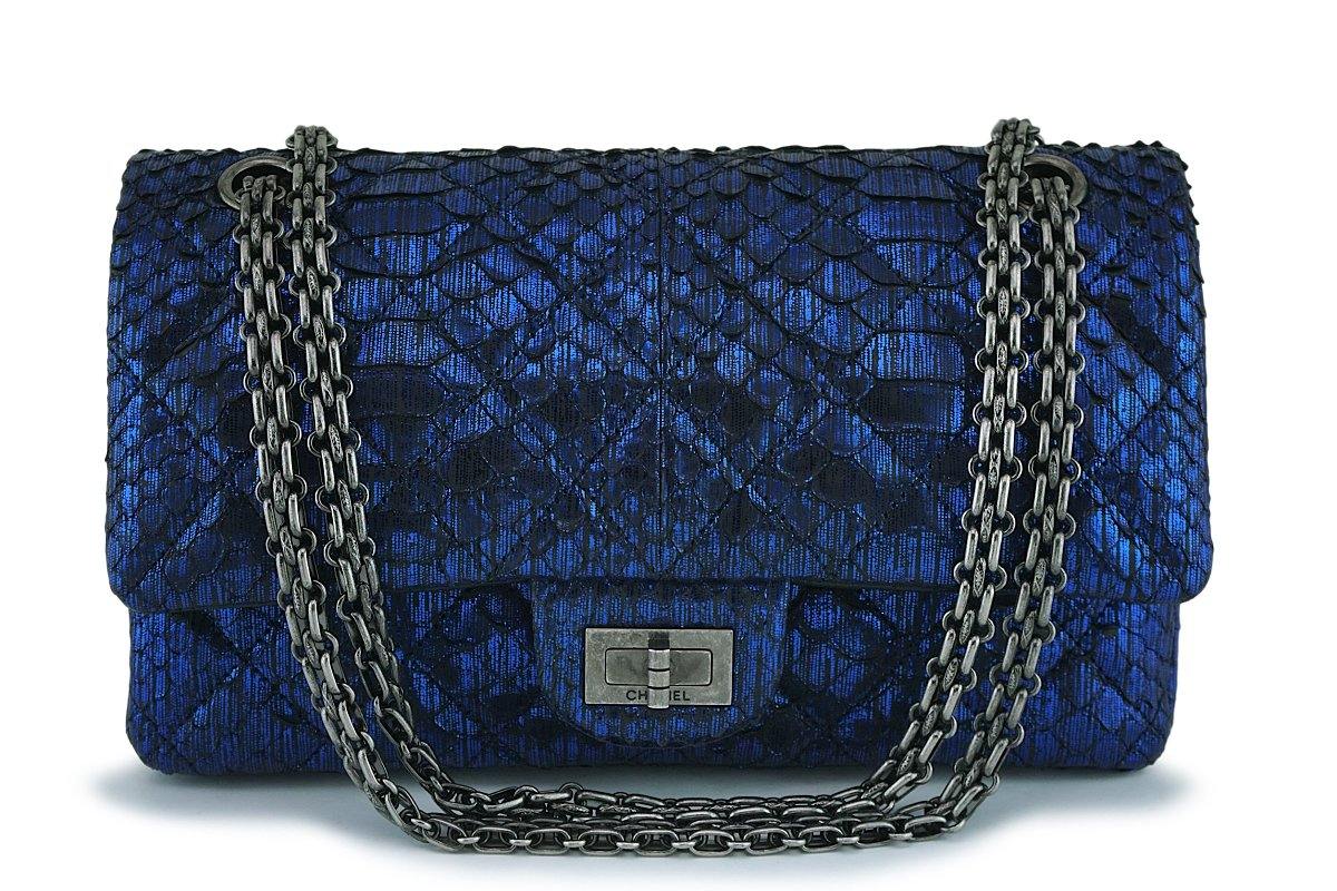 Chanel Blue Python 2.55 Reissue Flap 226 Q6BAOB2FBB000