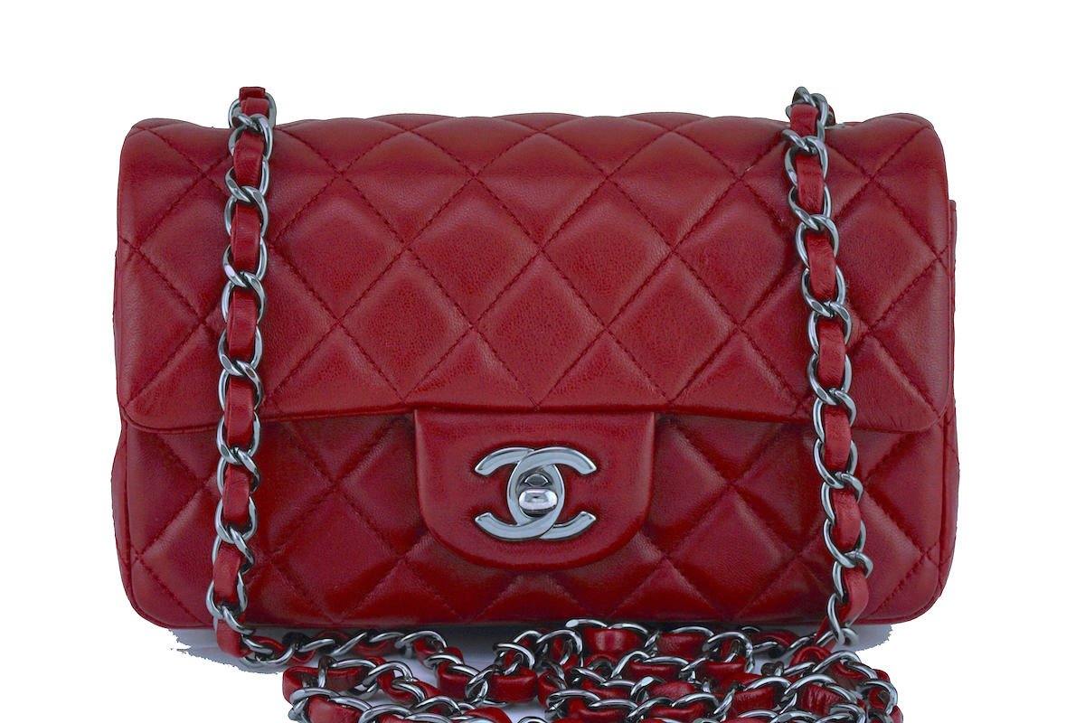 Chanel Mini Flap Red Lambskin Bag – Boutique Patina