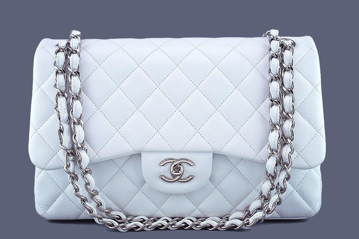 Small White Chanel Classic Flap Review  Caring for a white bag  YouTube