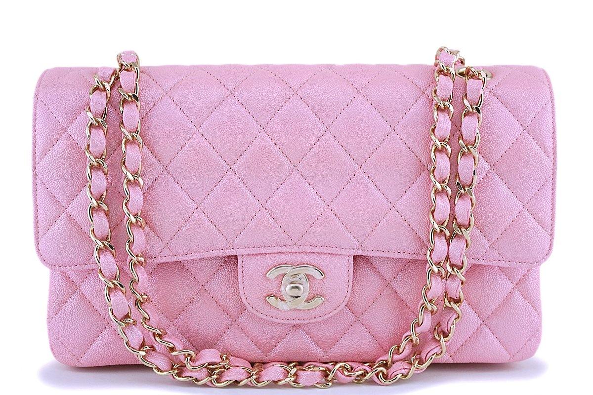 Chanel Iridescent Mother of Pearl Bar Accordion Flap Bag