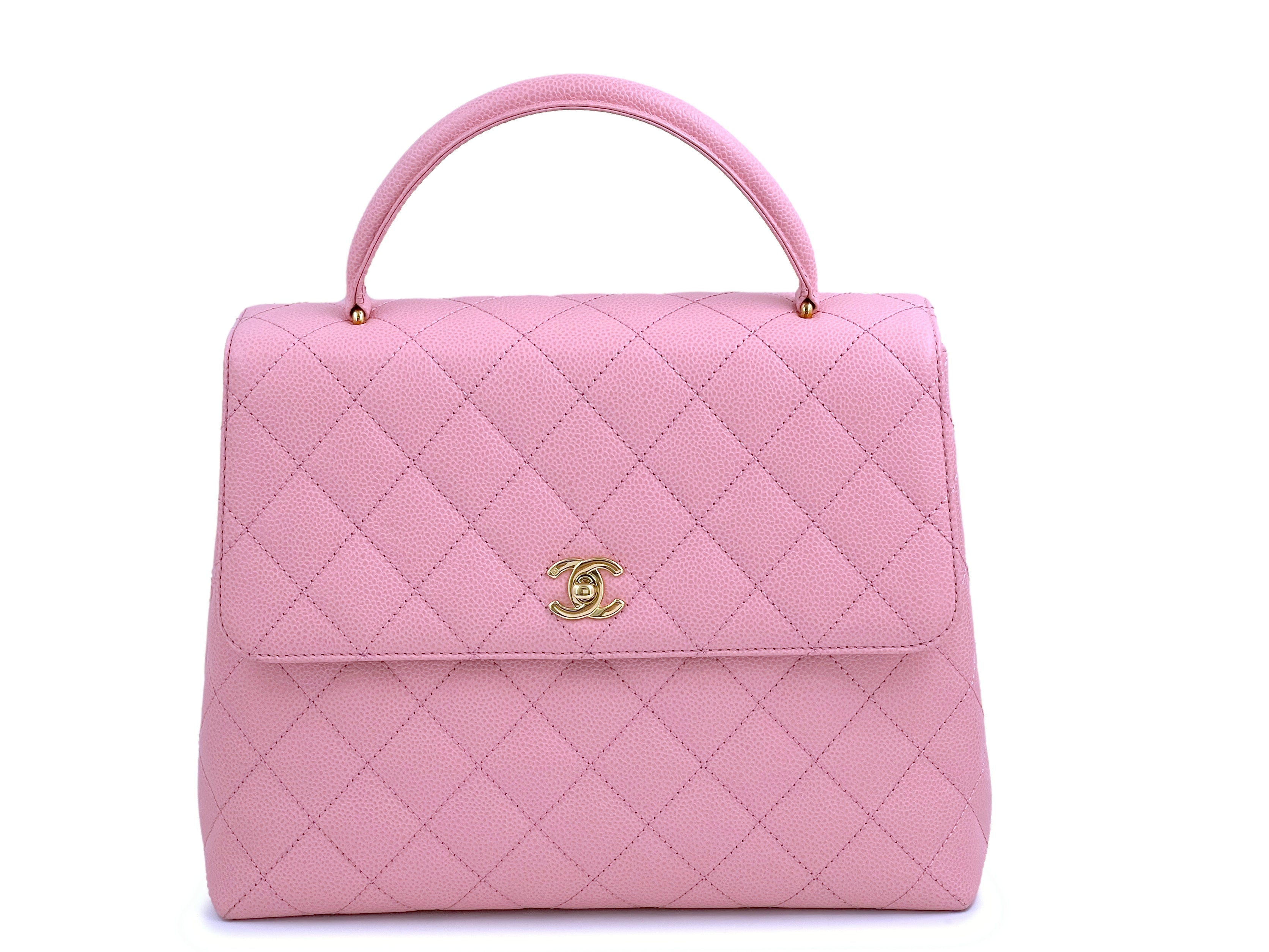 2004/2005 Chanel Pink Caviar Leather Classic Single Flap Mini at