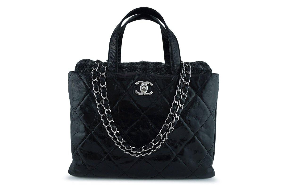 Chanel Black/Tweed Classic Portobello Executive Tote Bag