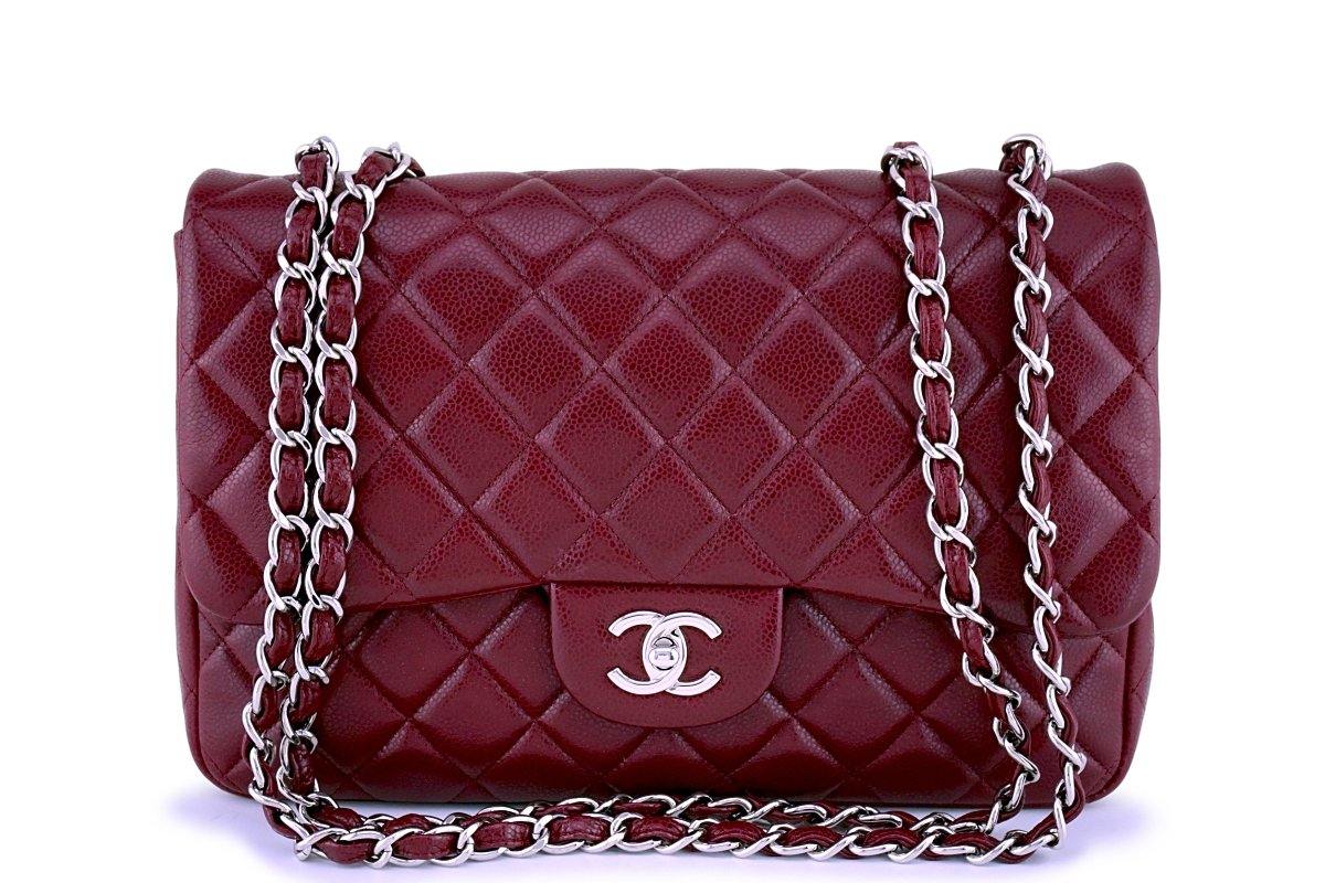 Chanel Red Caviar Classic Timeless Clutch Flap w Chain Bag SHW – Boutique  Patina