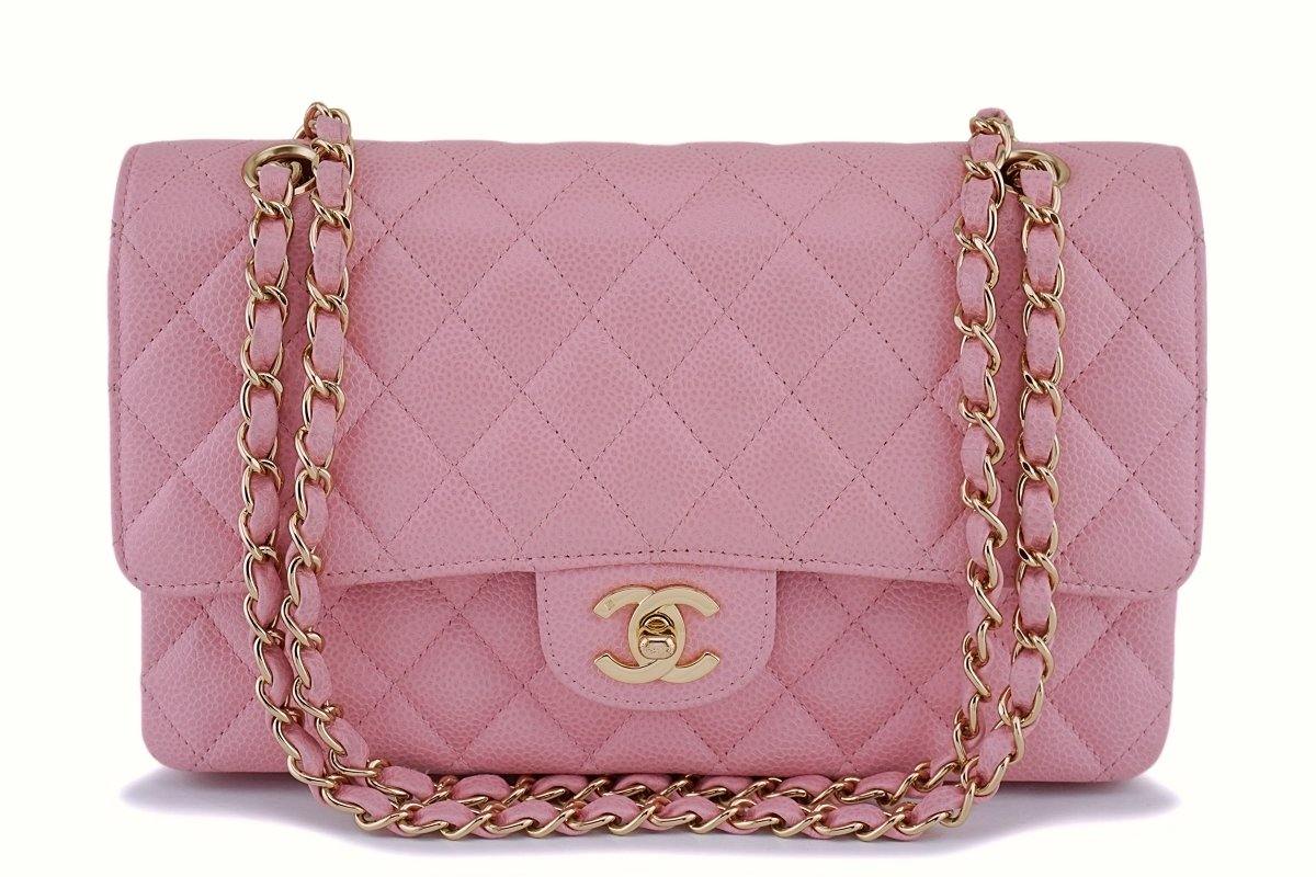 Chanel Classic Medium Pink Caviar