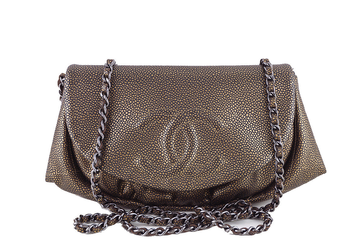 Begrænse plus alkohol Chanel Half Moon WOC, Caviar Bronze Wallet on Chain Purse Bag – Boutique  Patina
