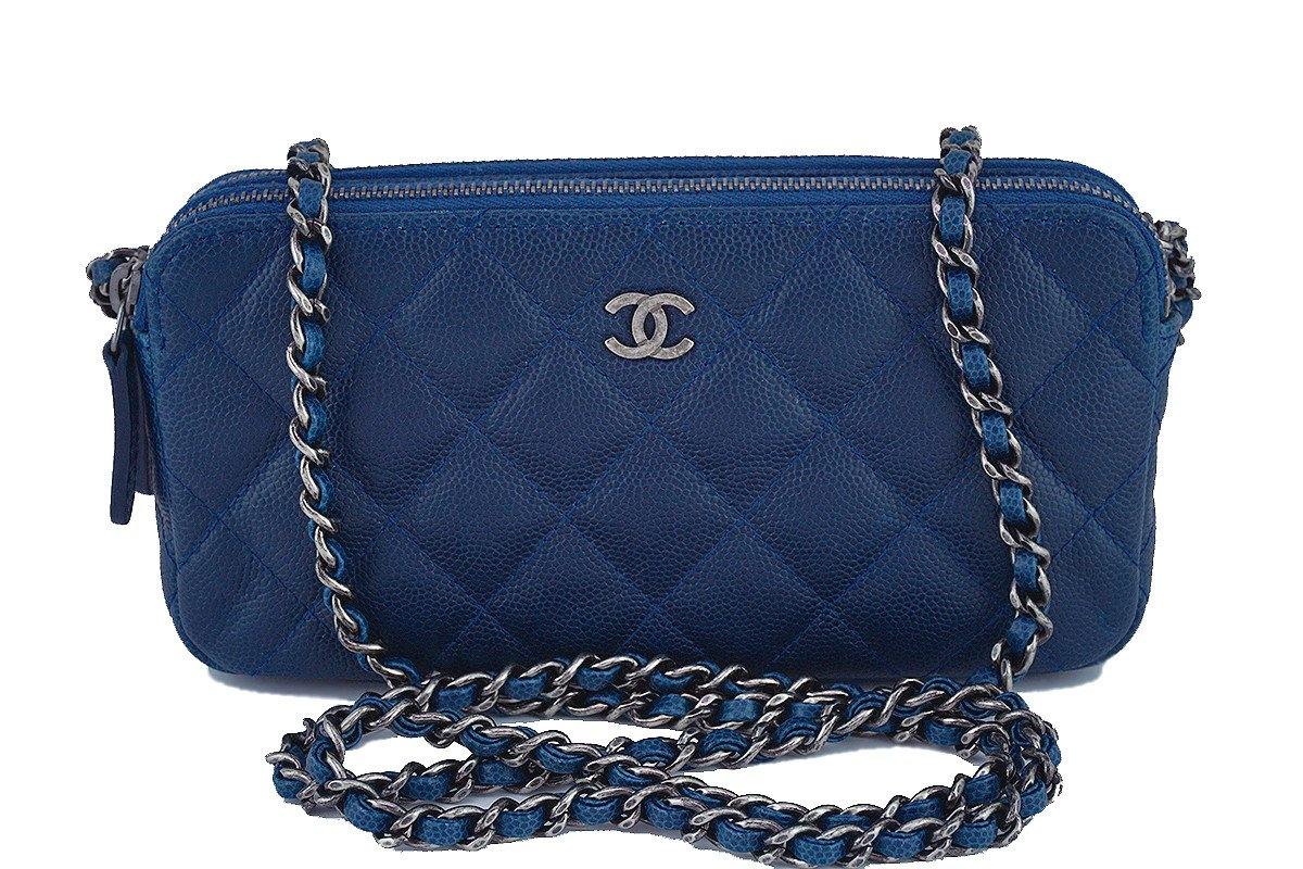 chanel camera bag blue