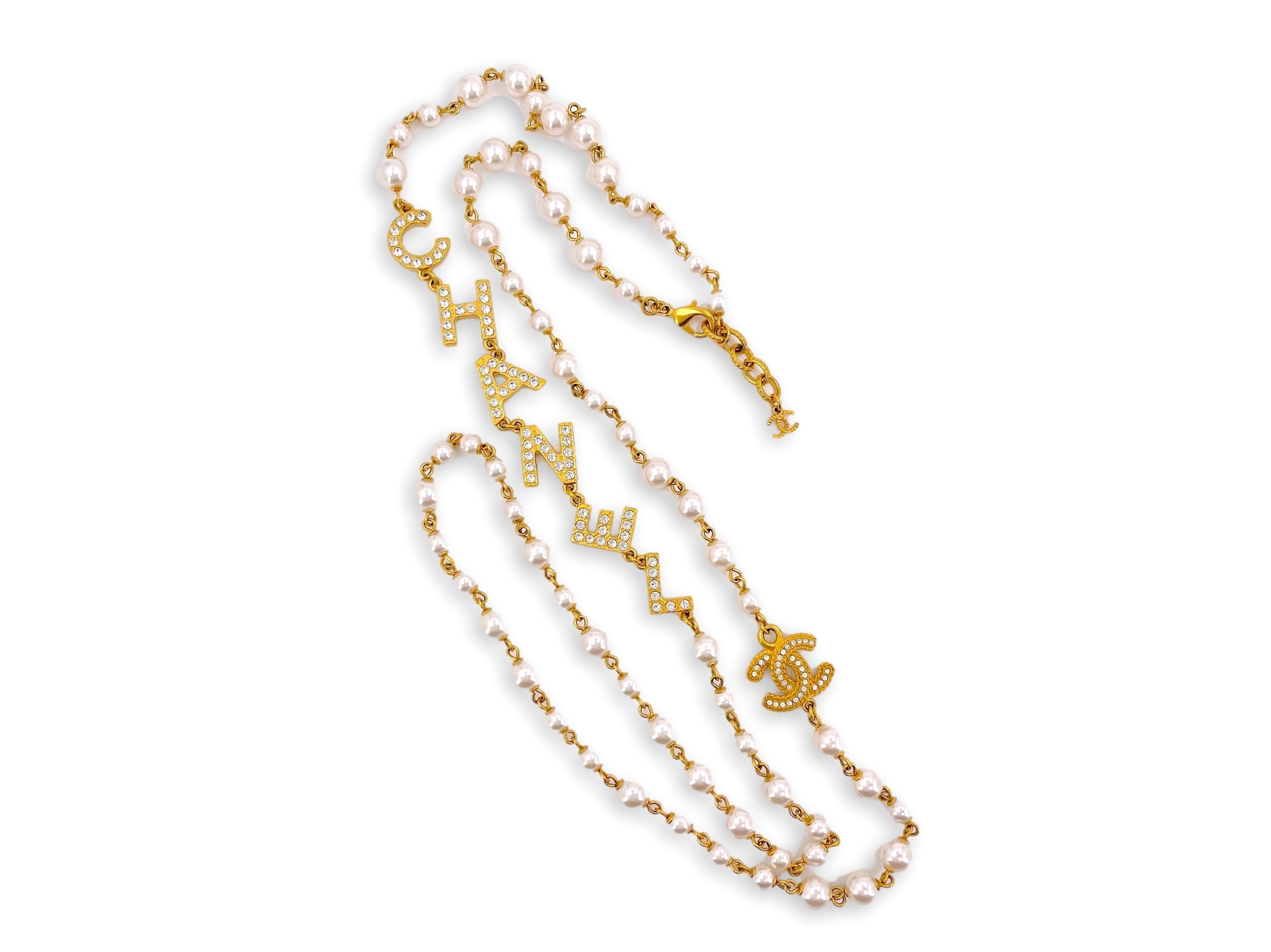 Chanel or LV Lock/ Pearl Toggle Necklace – Accent's Novato