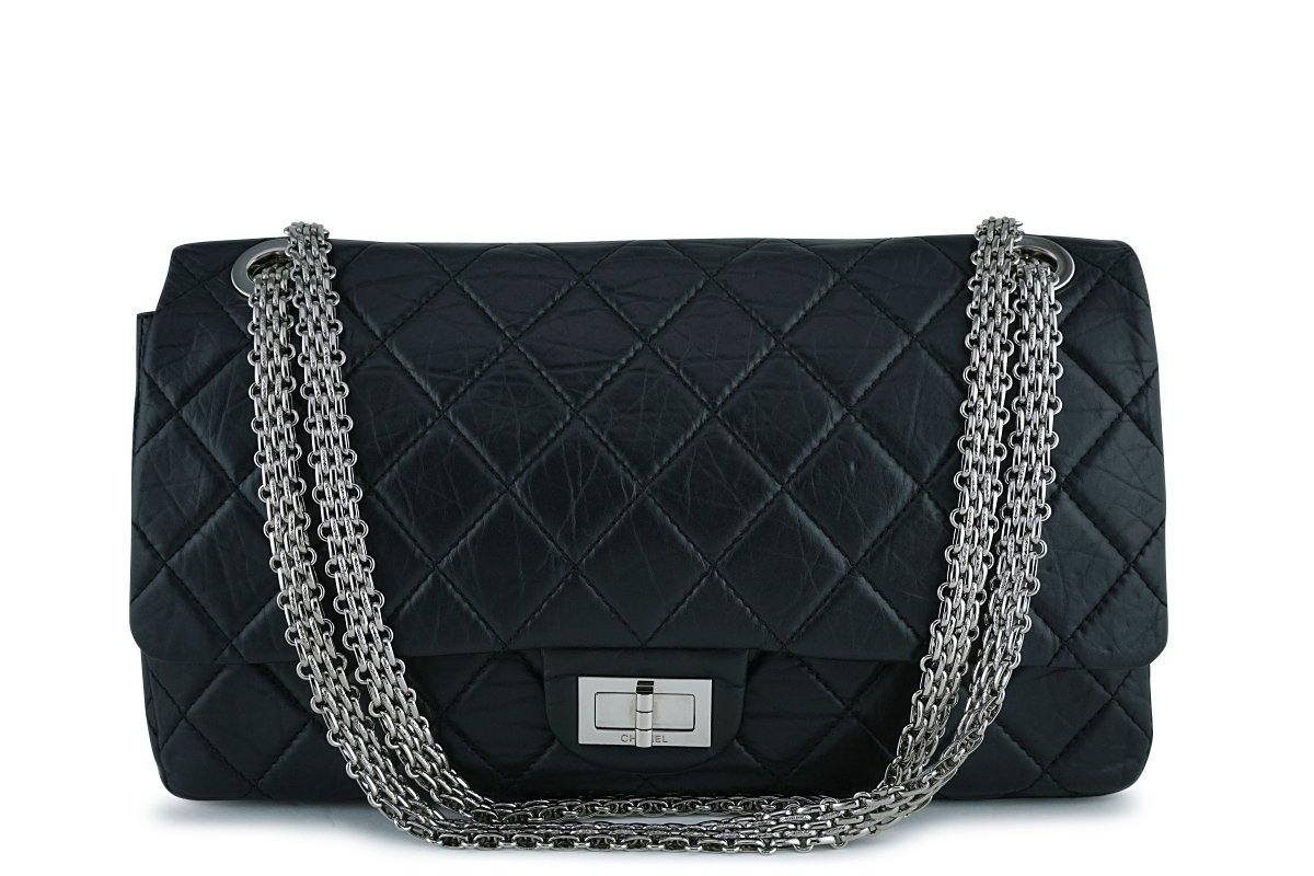 Chanel Black Rare Lagerfeld 227 Reissue Classic 2.55 Flap Bag