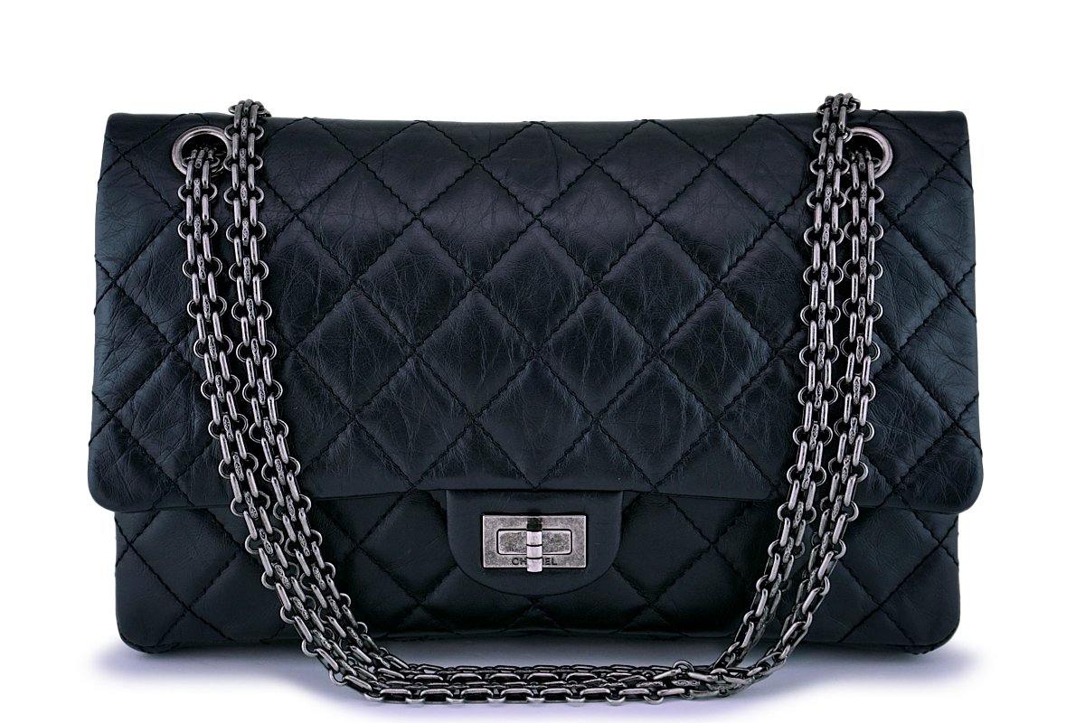 Chanel Black Classic 2.55 Reissue Flap Bag 226 RHW – Boutique Patina