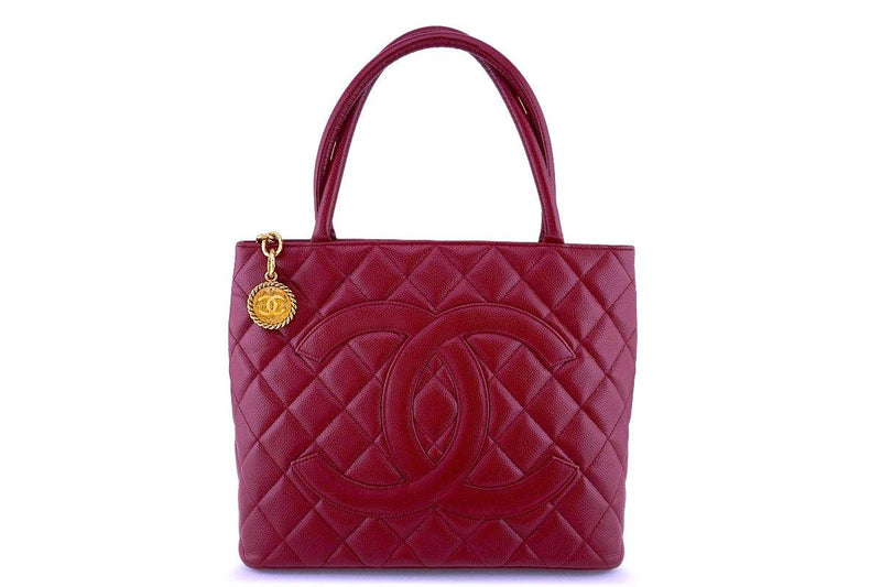 CHANEL Canvas Large Deauville Tote Red 140370  FASHIONPHILE