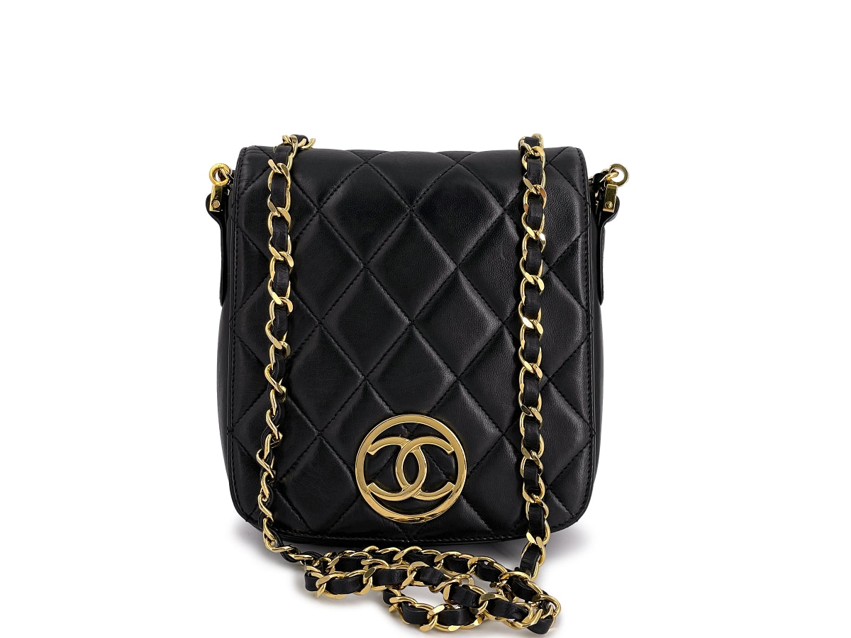 Chanel Vintage Black Timeless Classic Flap Clutch Shoulder Bag 24k GHW –  Boutique Patina