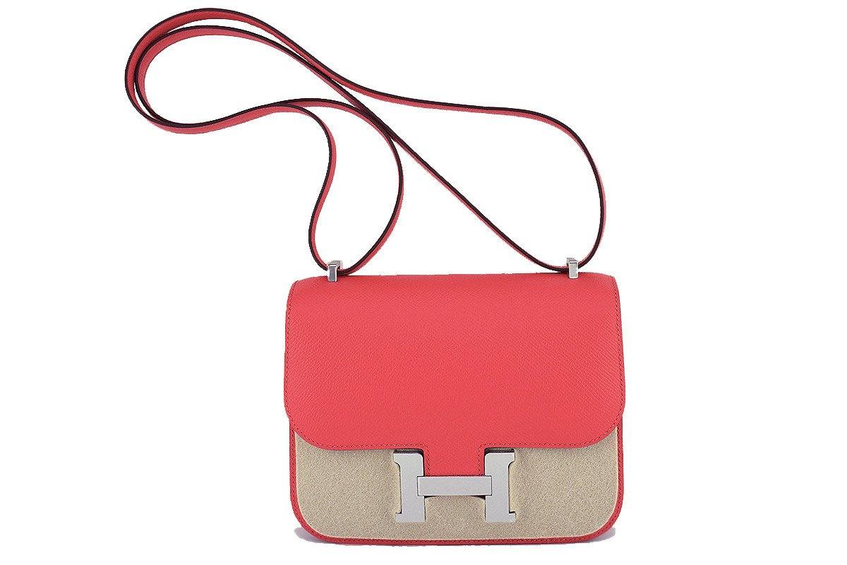 NIB Hermes Rose Jaipur Epsom 18cm Mini Constance Bag – Boutique Patina