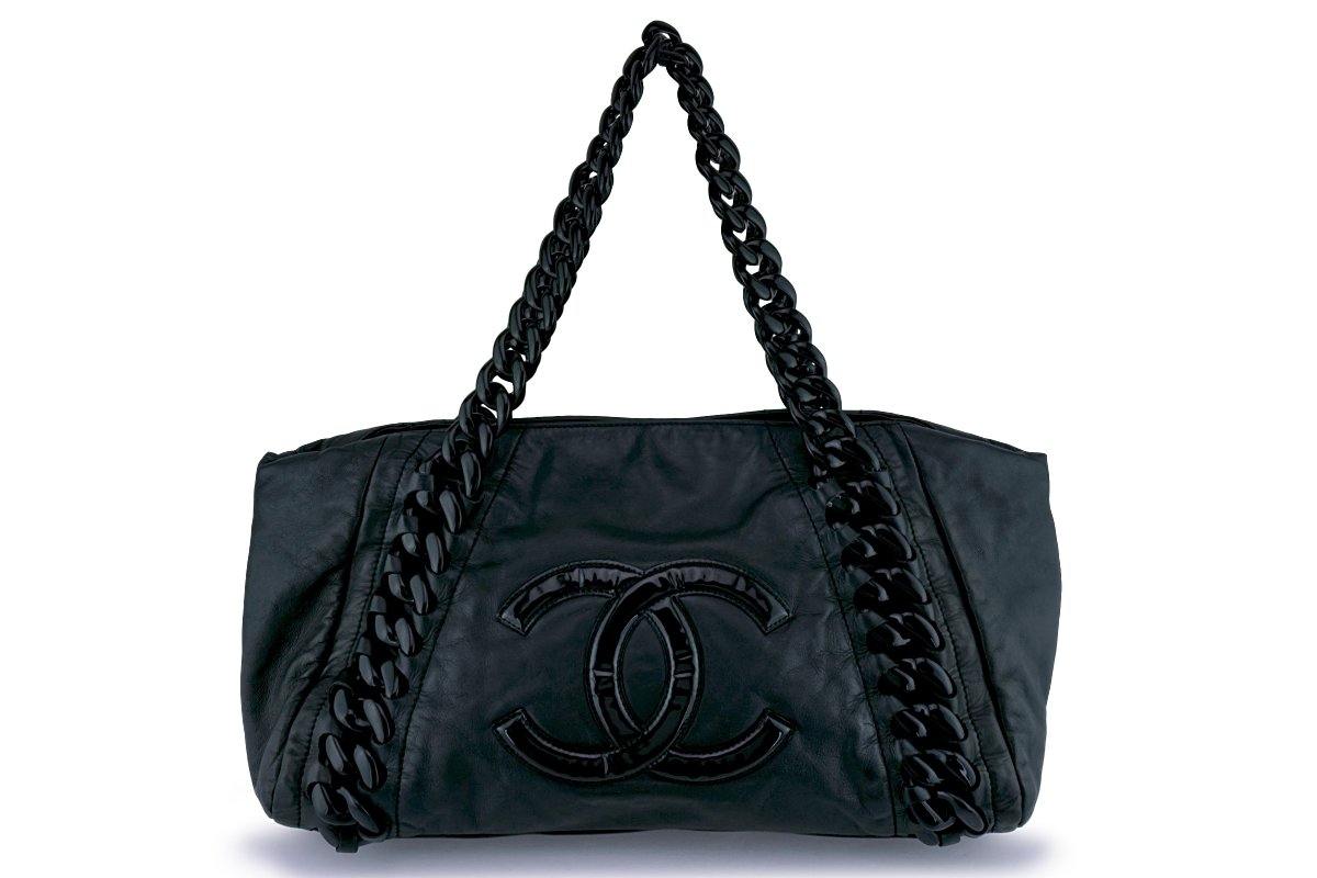 Chanel Black Large Luxury Modern Resin Chain Jumbo Tote Bag – Boutique  Patina