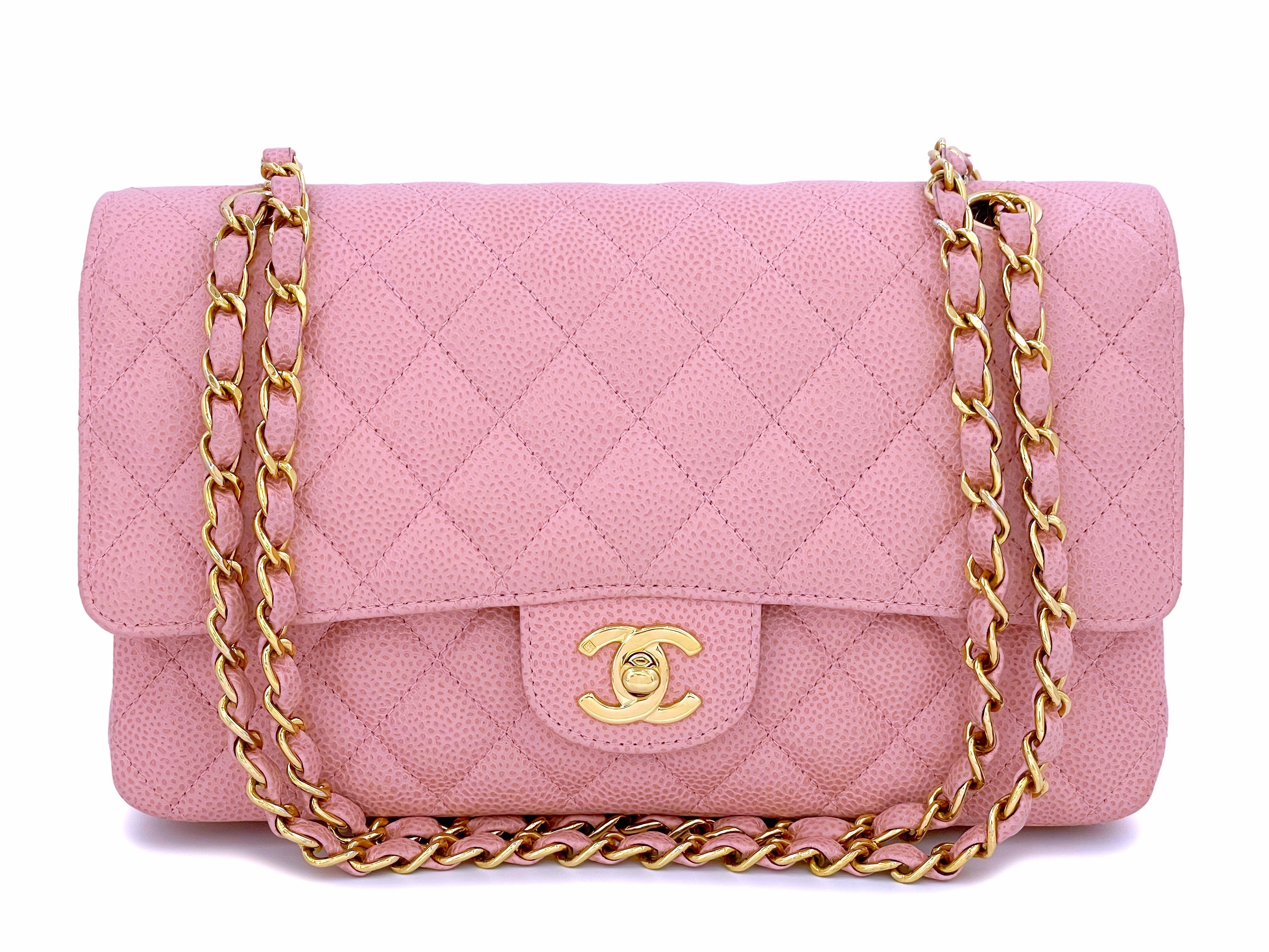 Timeless/classique handbag Chanel Pink in Suede - 30441424