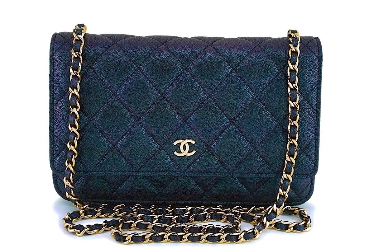 Chanel Mini Wallet With Chain Iridescent Pink Caviar Gold Hardware 19S –  Coco Approved Studio