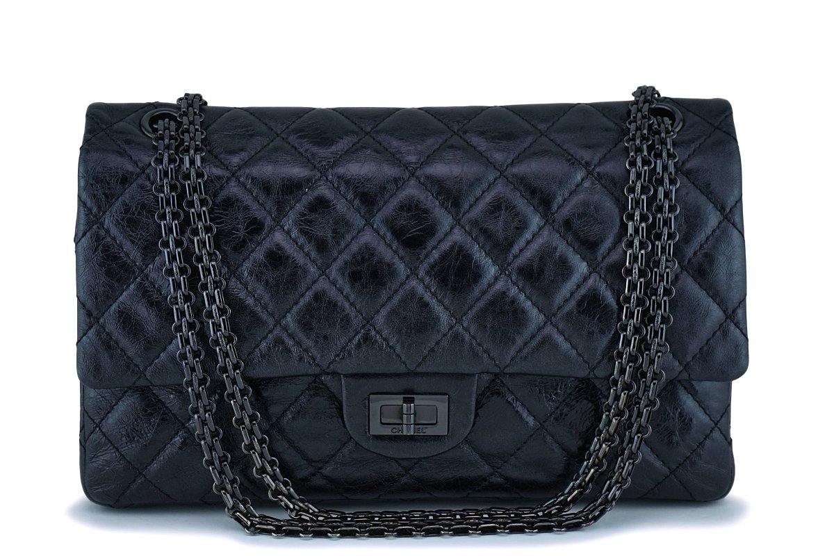 Chanel Metallic So Black 2.55 Reissue Classic Medium Double Flap Bag –  Boutique Patina