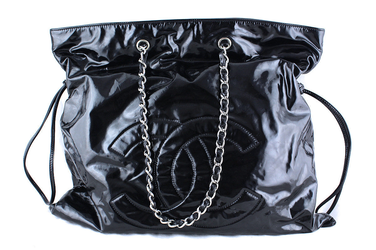 Black patent leather tote bag, Chanel: Handbags and Accessories, 2020