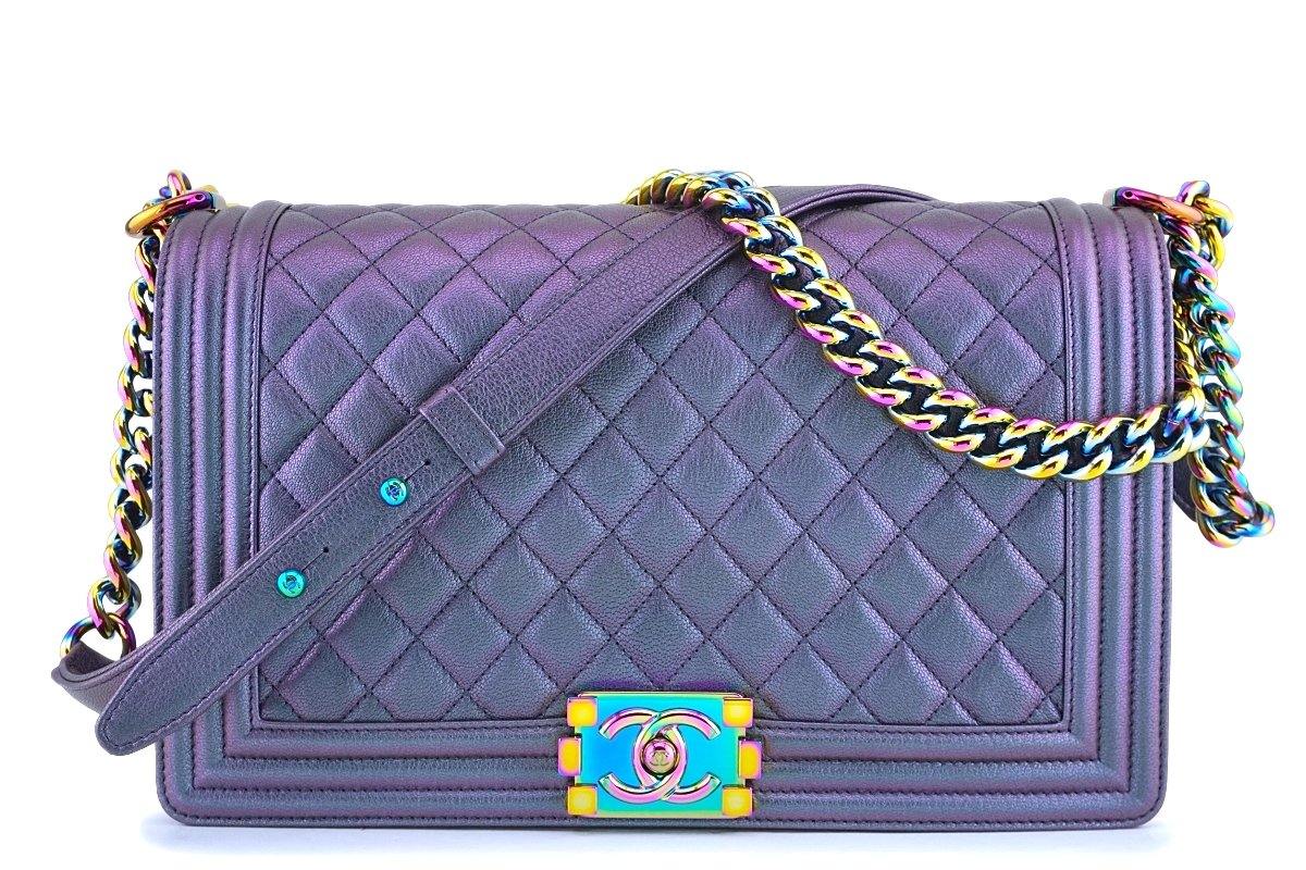 Chanel Blue Ombre Quilted Lambskin Classic Double Flap Medium Q6B010BBB0001