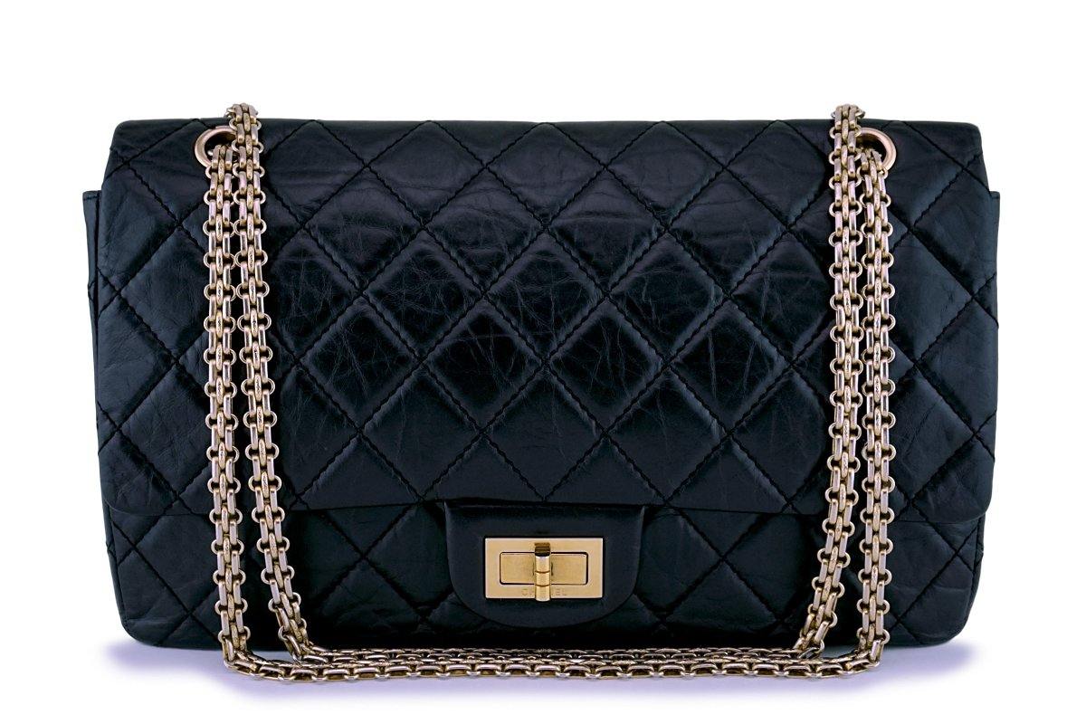 Chanel Emerald Green Quilted Jersey Reissue 2.55 Classic 226 Flap Bag Chanel