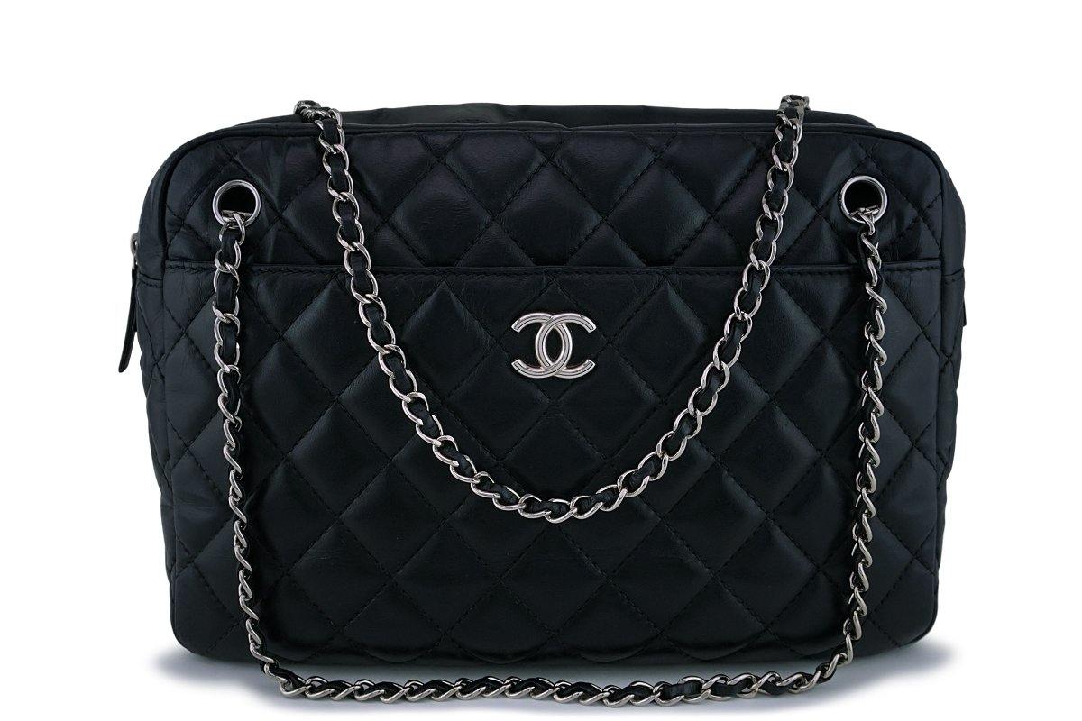 Chanel Black Glazed Calfskin Pocket Banane Fanny Pack Belt Bum Bag G – Boutique  Patina