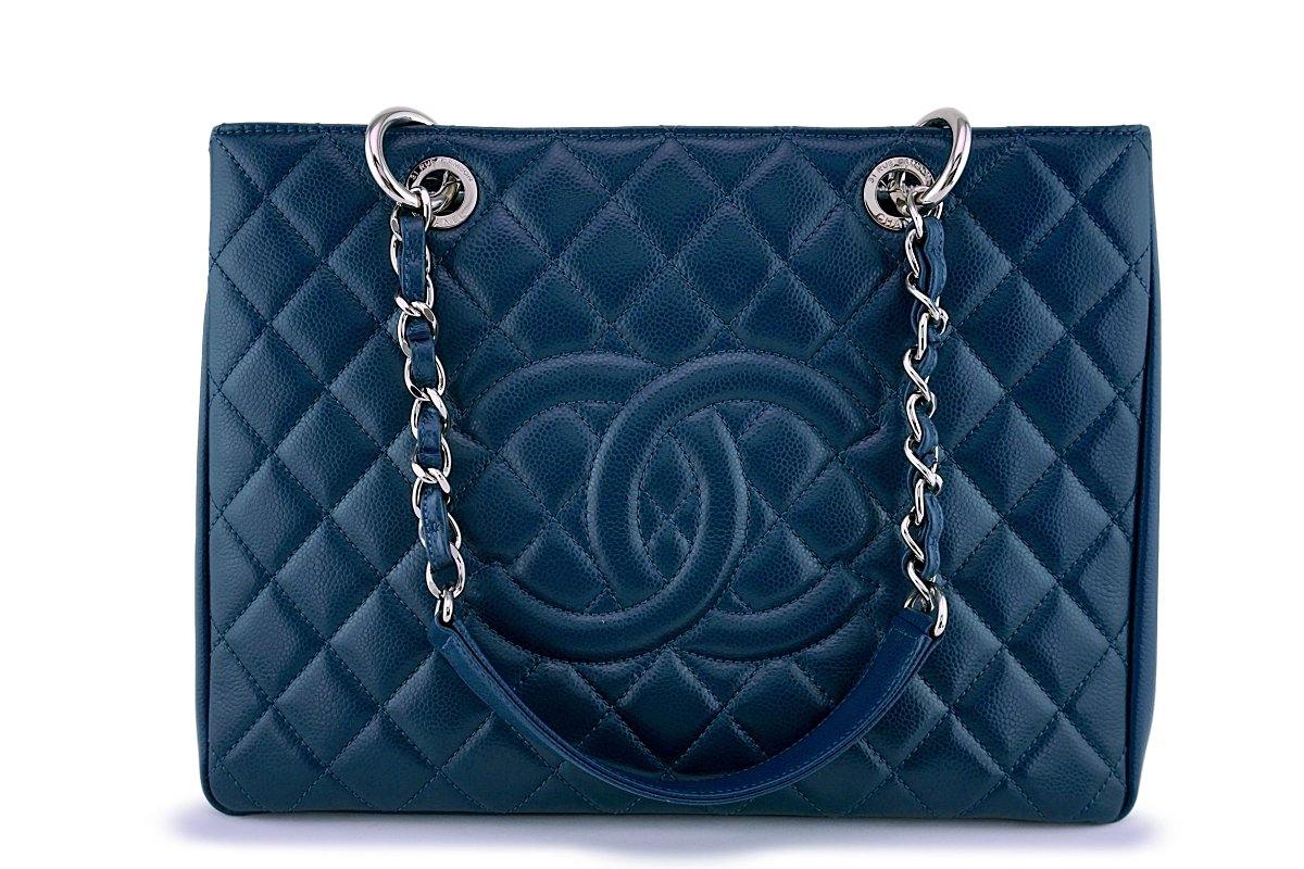 Chanel Blue Caviar Grand Shopper Tote GST Bag SHW – Boutique Patina