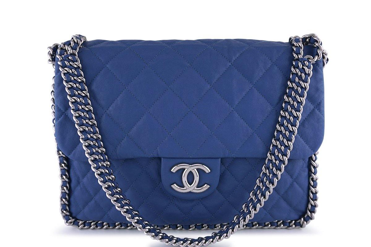 Chanel Blue Chain Around Maxi Luxe Flap Bag – Boutique Patina