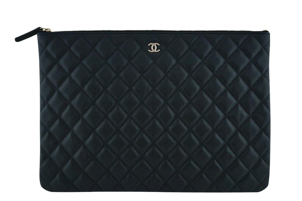 chanel clutch bag black