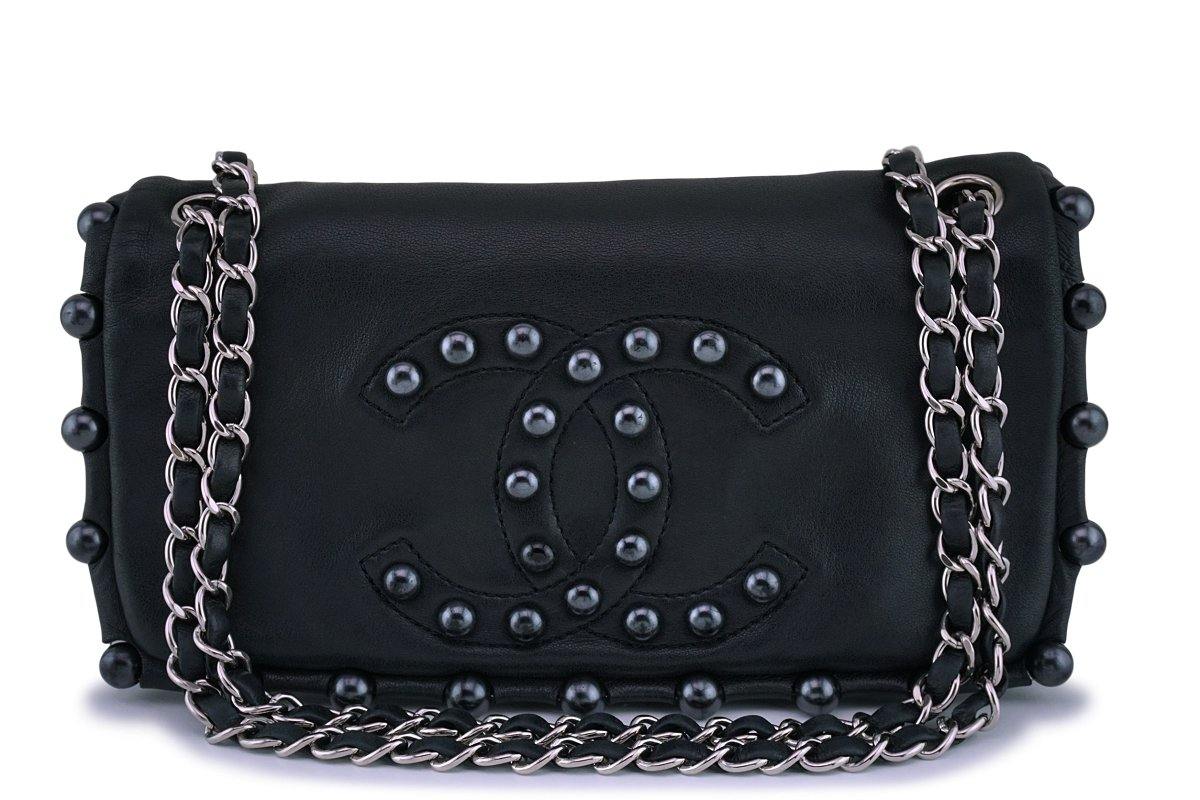 Chanel Pearl Obsession Black Jeweled Flap Bag SHW – Boutique Patina