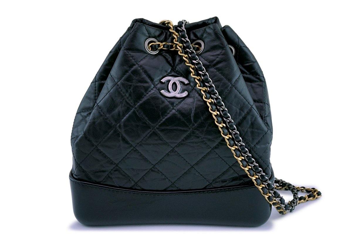 NIB Chanel Black Gabrielle Backpack Small Bag