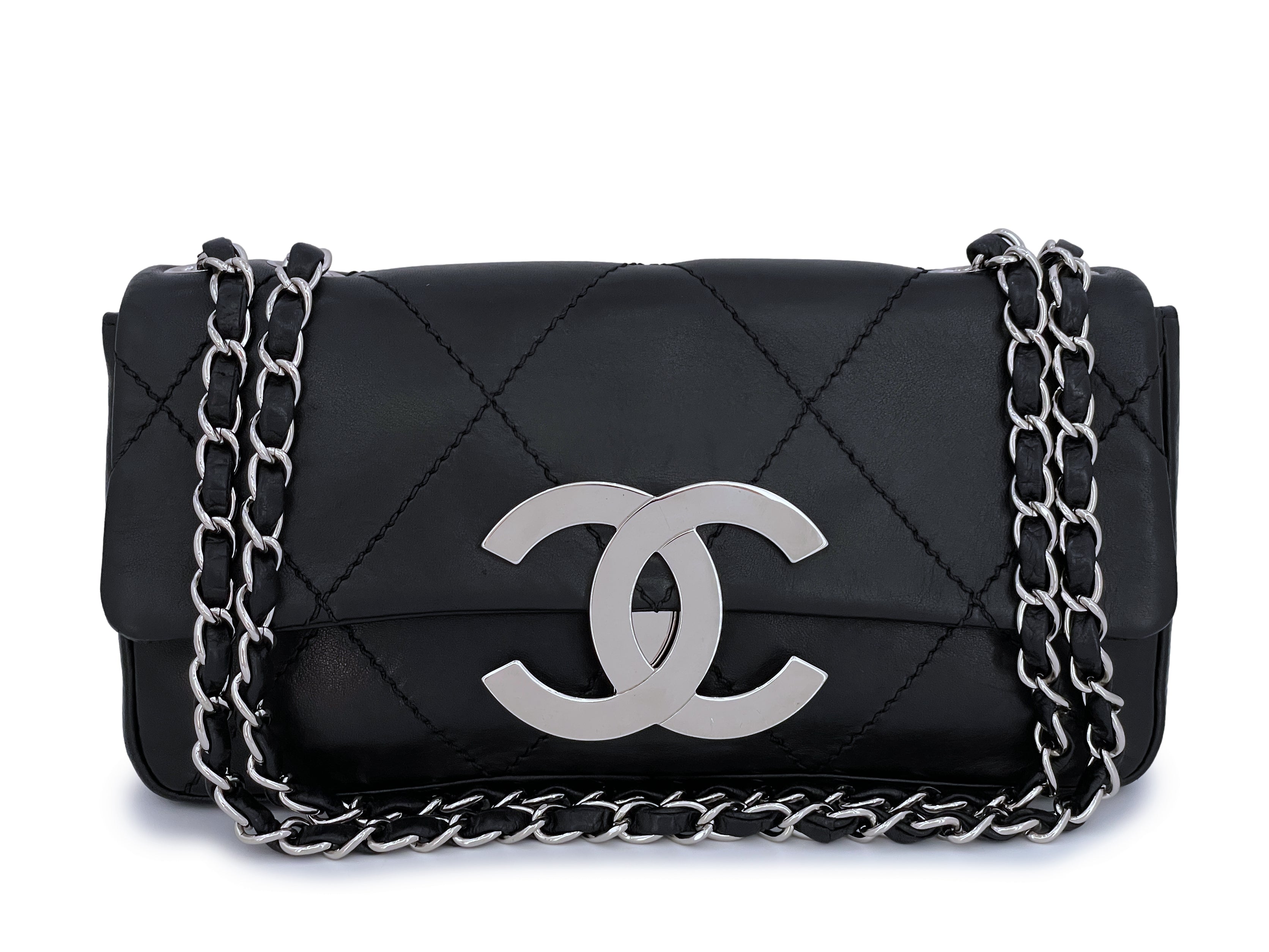 chanel patent leather shoulder bag tote