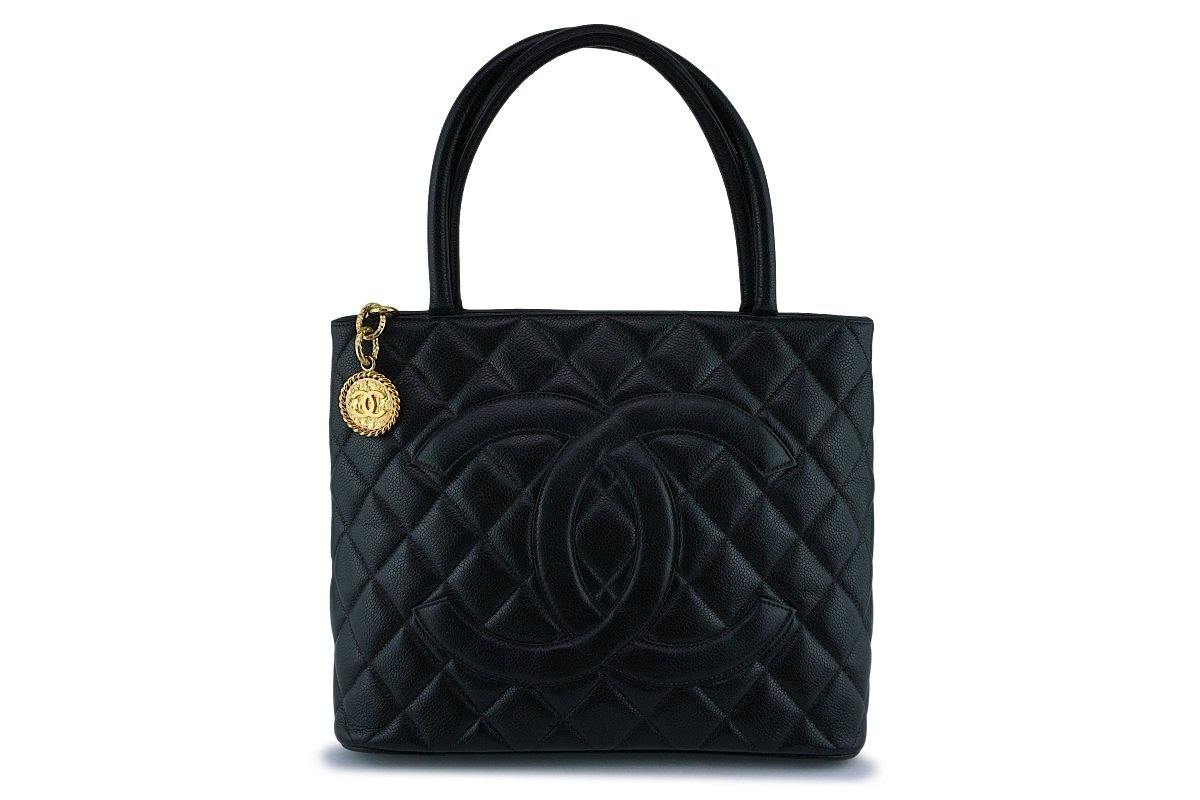 Chanel Black Caviar Timeless Medallion Shopper Tote Bag GHW – Boutique  Patina